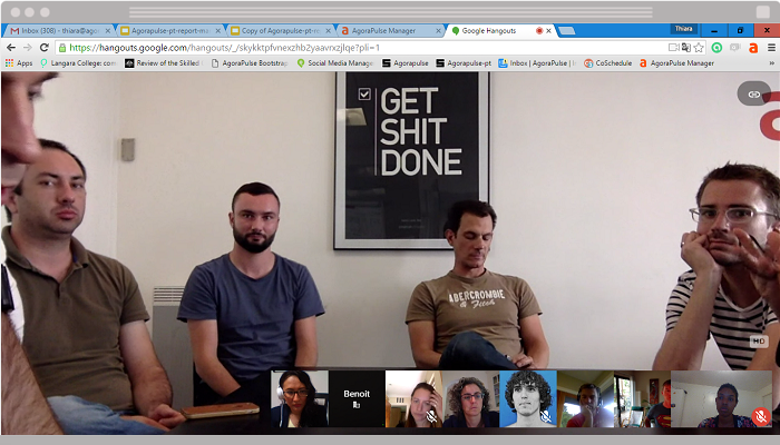 Exemplo de uso Hangouts